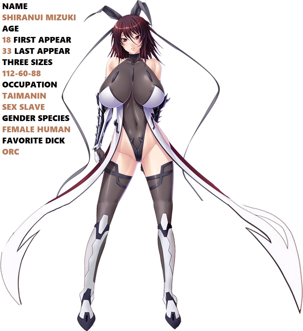 1girls, 2020, adult female, areolae, big breasts, blank background, breasts, breasts bigger than head, cameltoe, character profile, character sheet, cleavage, demon, fair skin, fair-skinned female, female, female focus, female only, hair ornament, huge breasts, huge cleavage, human, human female, kunoichi, large breasts, light skin, light-skinned female, looking at viewer, massive breasts, mature, mature female, milf, mizuki shiranui, mom, mother, ninja, official art, pigtails, pussy, red eyes, sagging breasts, see-through, see-through clothing, short hair, simple background, solo, solo female, solo focus, standing, straight hair, succubus, taimanin (series), taimanin suit, taimanin yukikaze, thighhighs, white background, white skin
