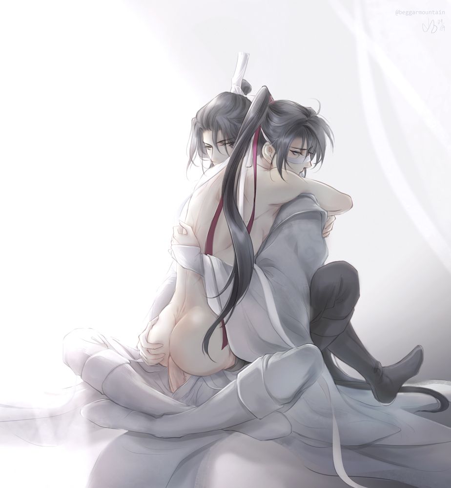 anal_sex ass ass_grab bishonen canon_couple commoror dat_ass gay lan_wangji love male_only mo_dao_zu_shi partially_clothed penis romantic romantic_couple wei_wuxian wholesome yaoi