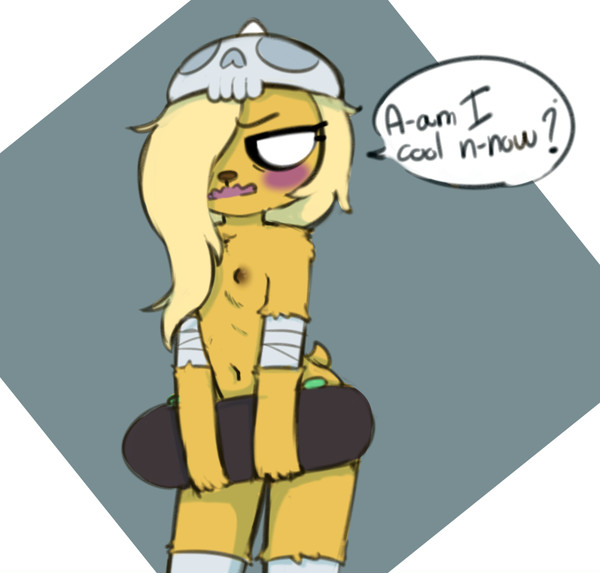 adventure time, breasts, bronwyn, covering, female, polygonheart, straight hair, thepolygonheart