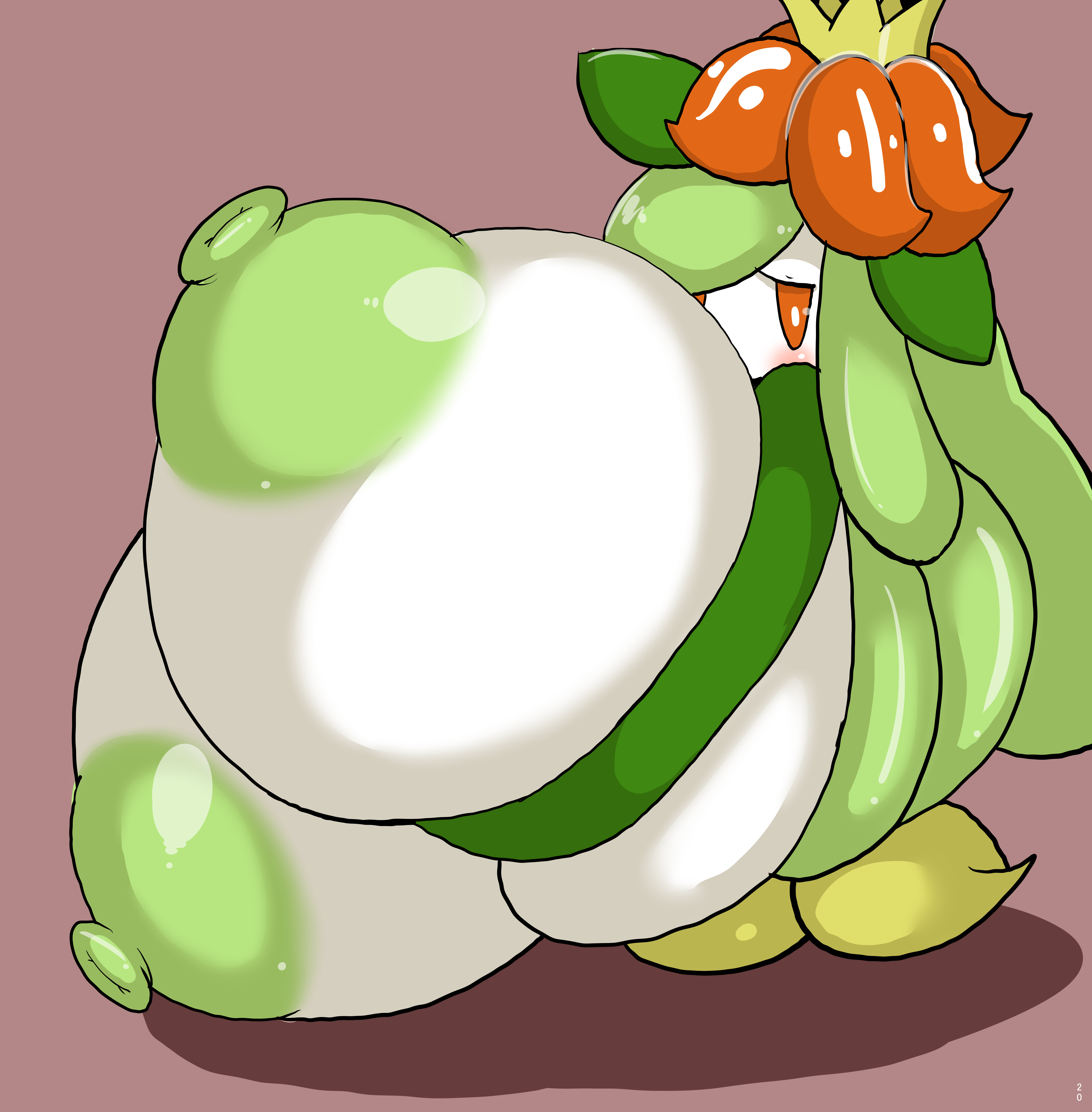 1girls, breasts, breasts bigger than head, breasts bigger than torso, enormous breasts, female, female only, huge areolae, hyper, hyper breasts, lilligant, nipples, petronoise, pokémon (species), pokemon, pokemon (species), solo, source request, unaligned breasts