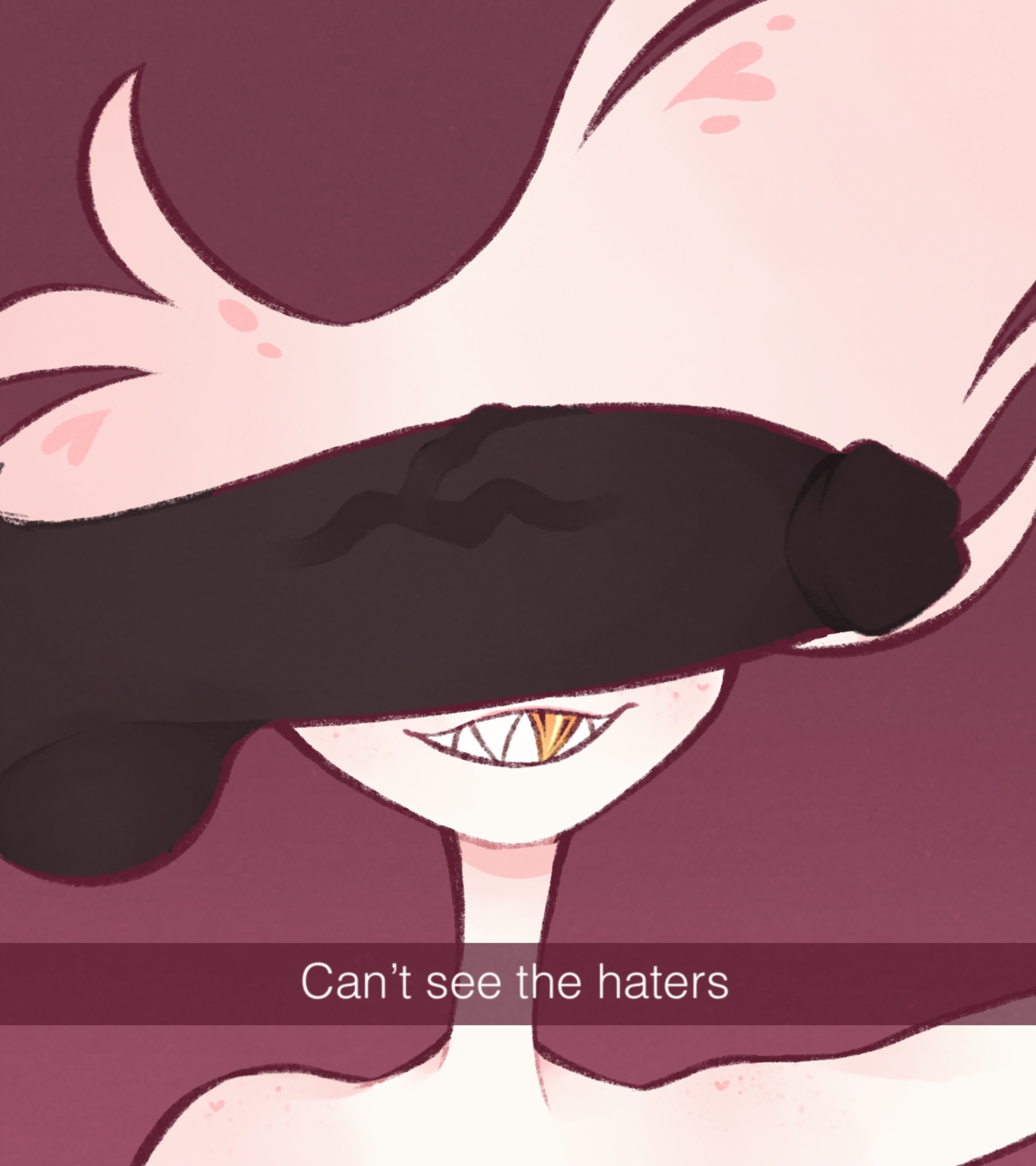 2boys, angel dust (hazbin hotel), big penis, can't see the haters, cant see the haters, hazbin hotel, male, male only, meme, penis, pink, selfie, spindlehorse toons, tagme, vivienne medrano, vivziepop