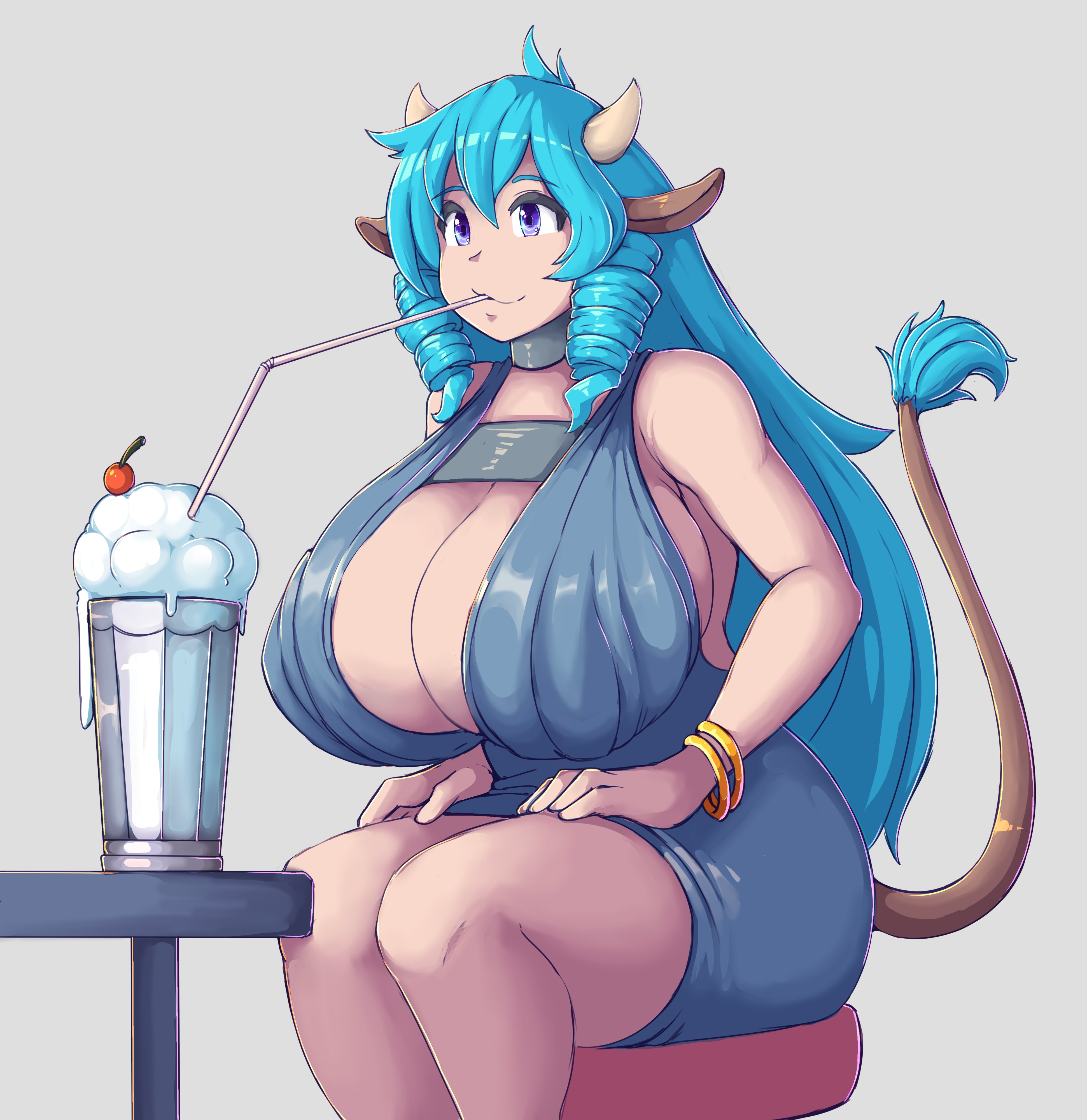 1girls, breasts, cleavage, female, female only, huge breasts, kittenboogers, solo