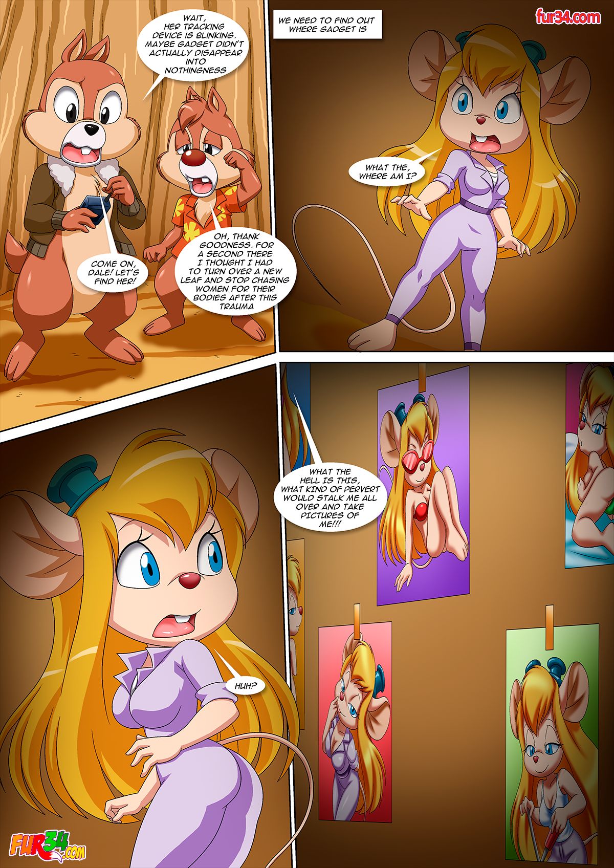 anthro chip chip_'n_dale_rescue_rangers clothing comic dale disney female gadget_hackwrench palcomix tagme