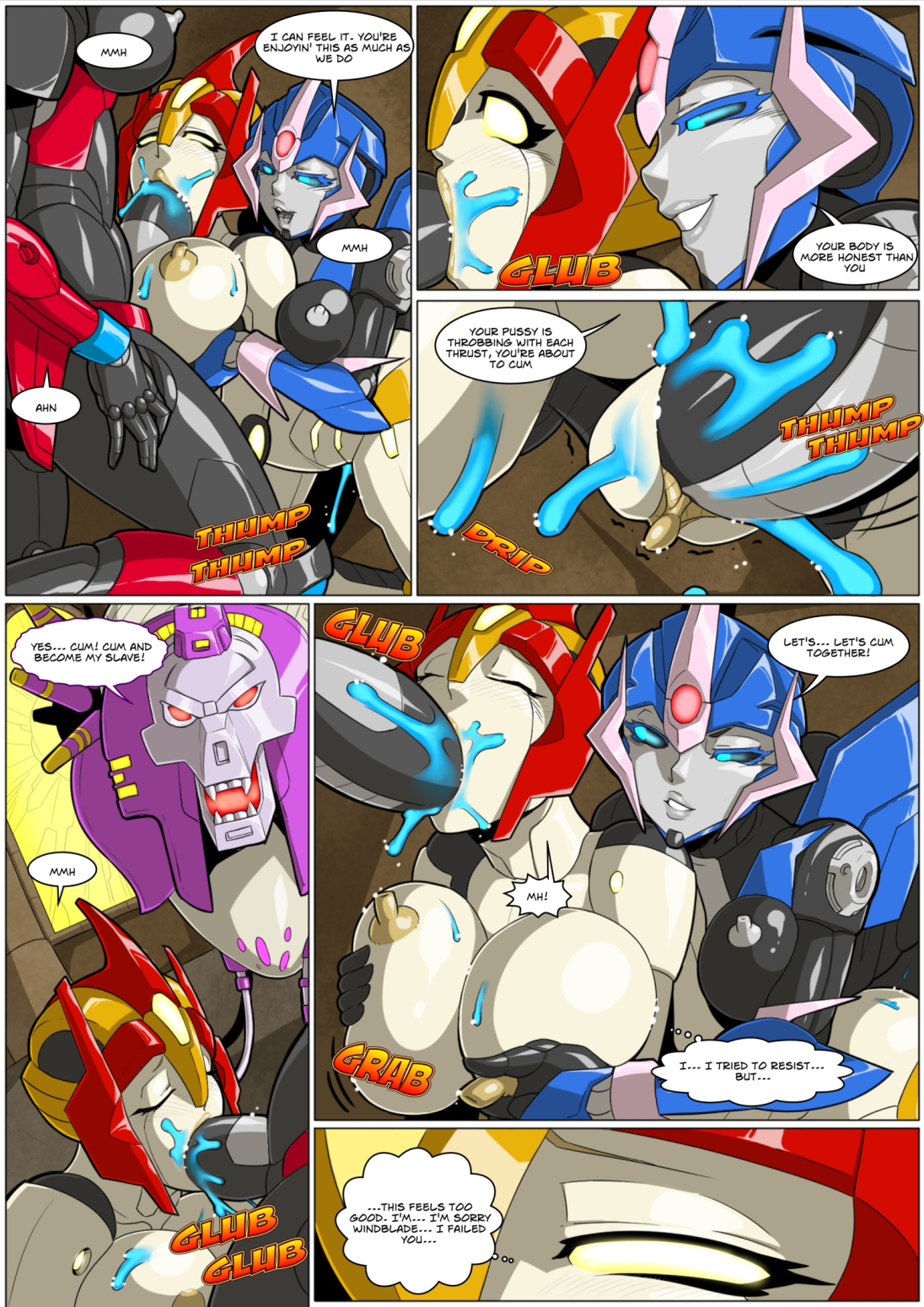 1girls, 1other, 2d, 2futas, ahe gao, ahegao, ambiguous gender, arcee, arcee (prime), assisted paizuri, autobot, big breasts, big penis, blowjob, blue cum, blue eyes, breasts, clitoris, comic, comic page, cum, cybertronian, dripping, dripping cum, english text, eyes closed, female, futa on female, futanari, grey nipples, groping, groping from behind, hasbro, huge breasts, intersex, large breasts, looking at partner, looking pleasured, mad-project, mind break, mistress of flame, molestation, multiple futa, nipple tweak, nipples, onomatopoeia, oral, oral sex, paizuri, paizuri fellatio, penetration, penis, playing with nipple, precum, precum drip, pussy, pussy juice, quintesson, robot, robot futa, robot girl, robot penis, seductive eyes, seductive look, sex, speech bubble, spitroast, thick penis, thick thighs, thought bubble, titfuck, titfuck fellatio, titjob, transformers, transformers idw, transformers prime, vaginal, vaginal sex, wet pussy, windblade, yellow eyes