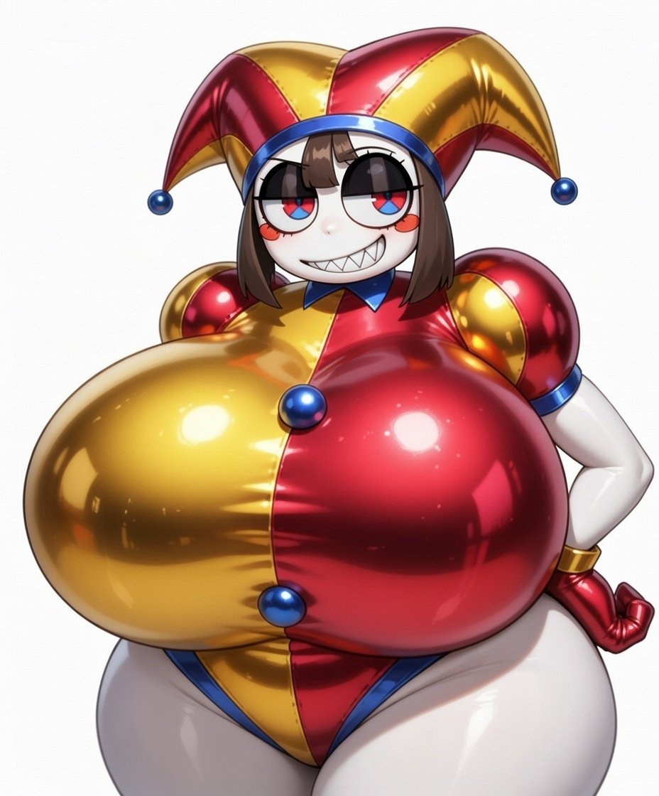 1female, 1girls, ai generated, evil pomni (the amazing digital circus), female, female only, momiji (artist), pomni (the amazing digital circus), solo, solo female, tagme, the amazing digital circus