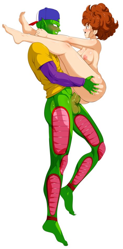 1boy 1girls balls bottomless_male cynthia_(dragon_ball) dragon_ball dragon_ball_z ed-jim human interspecies namekian nude_female nudity penis piccolo sex straight teacher_and_student vaginal_penetration