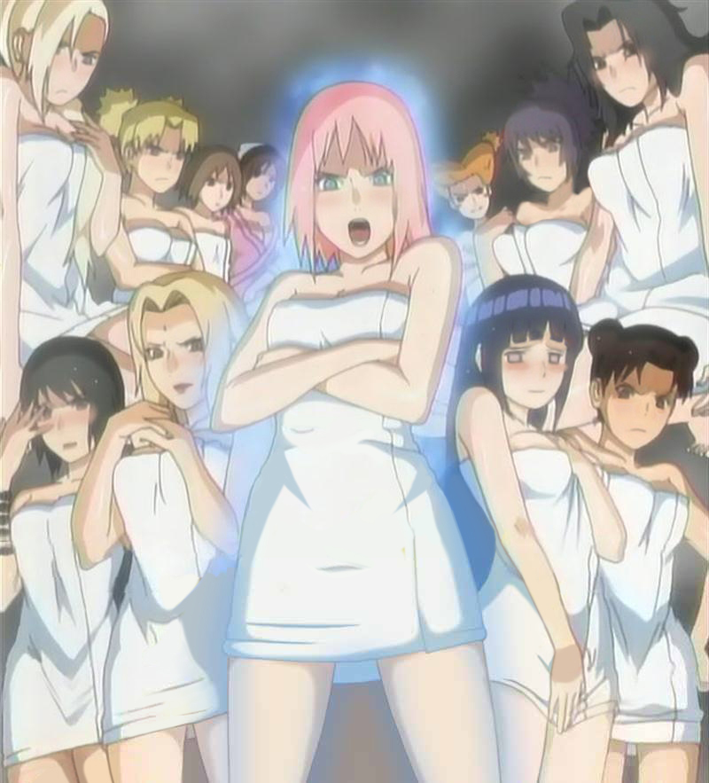 12girls 6+girls angry anime_screencap ayame_(naruto) edit female_only haruno_sakura hyuuga_hinata ino_yamanaka kazamatsuri_moegi kazamatsuri_moegi(genin) kurenai_yuhi looking_at_viewer mitarashi_anko multiple_girls naruto naruto_shippuden official_art official_style sakura_haruno screencap screenshot shizune temari tenten towel tsunade yamanaka_ino young yuuhi_kurenai