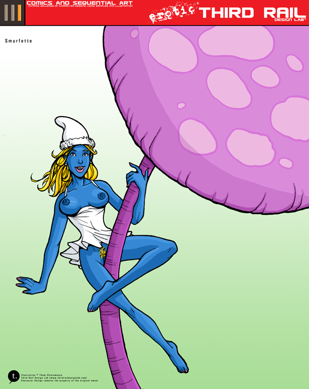 alternate_breast_size female female_only smurf smurfette solo tagme the_smurfs trdl