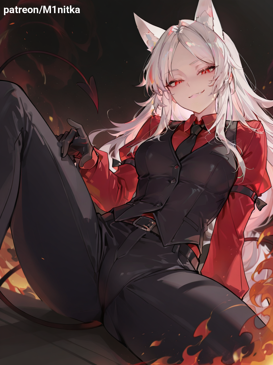 Cerberus (Helltaker) Rule 34 Image