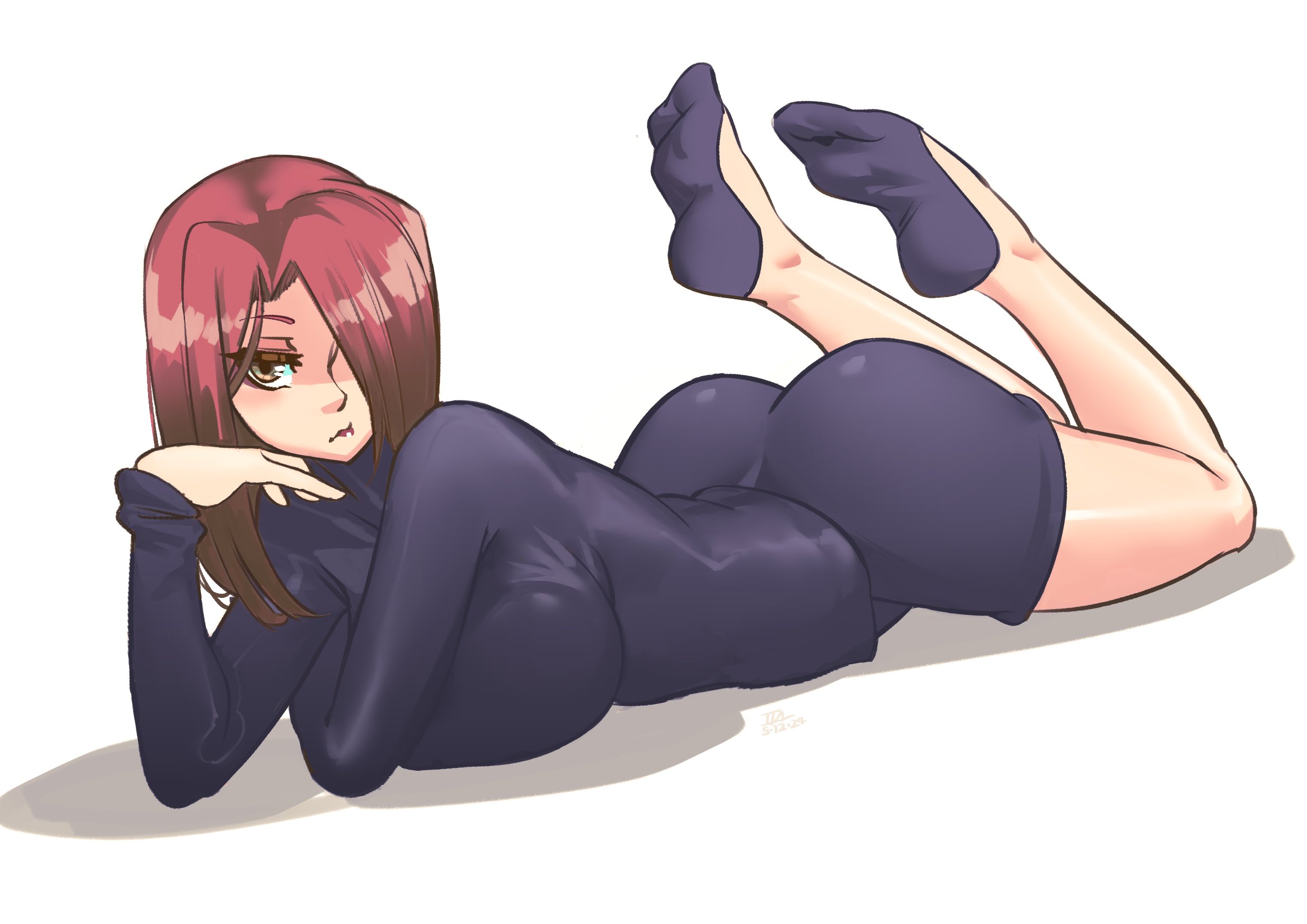 1girls, 2026, 2d, 2d (artwork), amber eyes, ass, big ass, big breasts, breasts, brown eyes, bubble butt, busty, busty female, dress, female, female only, human, human only, idarasen, large breasts, looking at viewer, parasoul, pinup, questionable, red hair, skullgirls, solo, solo female