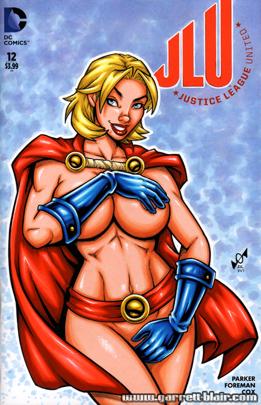 1girls alien alien_girl big_breasts blonde_hair blue_eyes blue_gloves breasts busty cape costume covering_breasts covering_crotch dc_comics eyelashes female female_focus female_only garrett_blair gb2k gloves hair_over_one_eye hips hourglass_figure huge_breasts kara_zor-l kryptonian lips looking_at_viewer naked nude nude_female outfit pose posing power_girl short_hair solo solo_female solo_focus superheroine superman_(series) voluptuous wide_hips