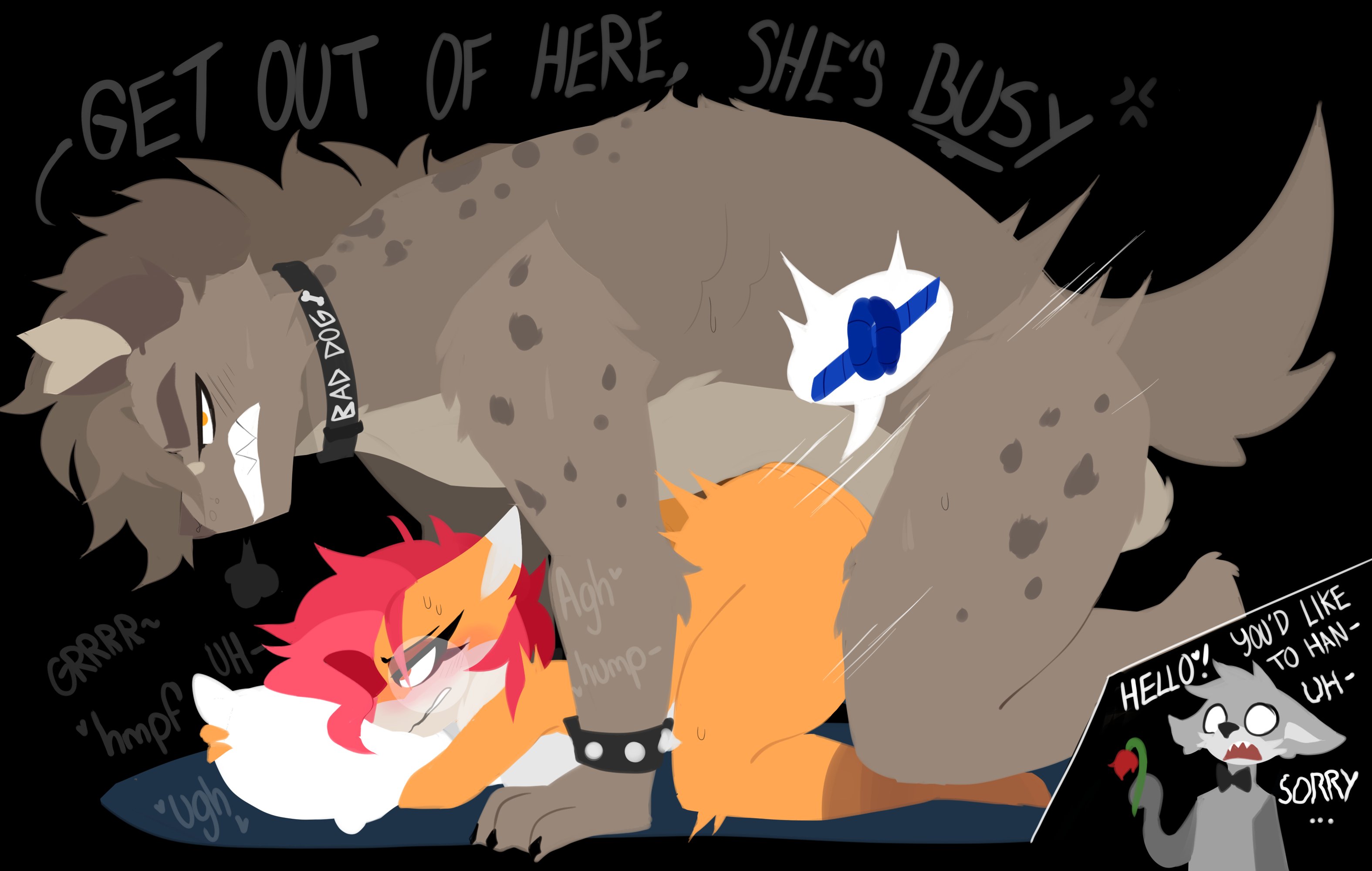 2d, angry, anthro, anthro dominating human, anthro on human, anthro penetrating, anthro penetrating human, canid, canine, canine on human, canine penis, cucked by beast, cuckold, cuckolding, dominant anthro, domination, evilpala, eyeliner, forced, fur, furry, furry male, furry on human, human female, human penetrated, hyena, infidelity, interspecies, knot, knotted penis, leash, leash and collar, leash pull, male anthro/female human, rough sex, tagme, thick thighs, vaginal penetration, werewolf, wide hips, zerlix fox (character), zkarleth (zerlix fox)