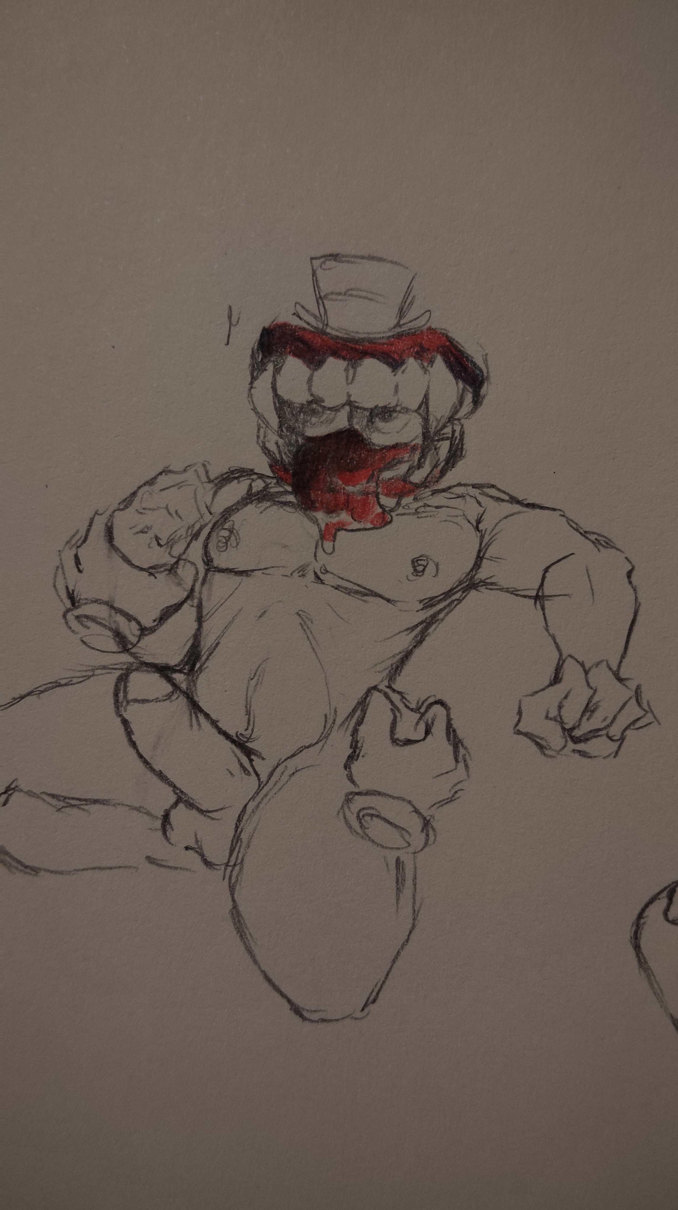 big dick, caine (tadc), caine (the amazing digital circus), digital circus, gay, kinger (tadc), kinger (the amazing digital circus), tadc, the amazing digital circus, tongue out, traditional media, traditional media (artwork)