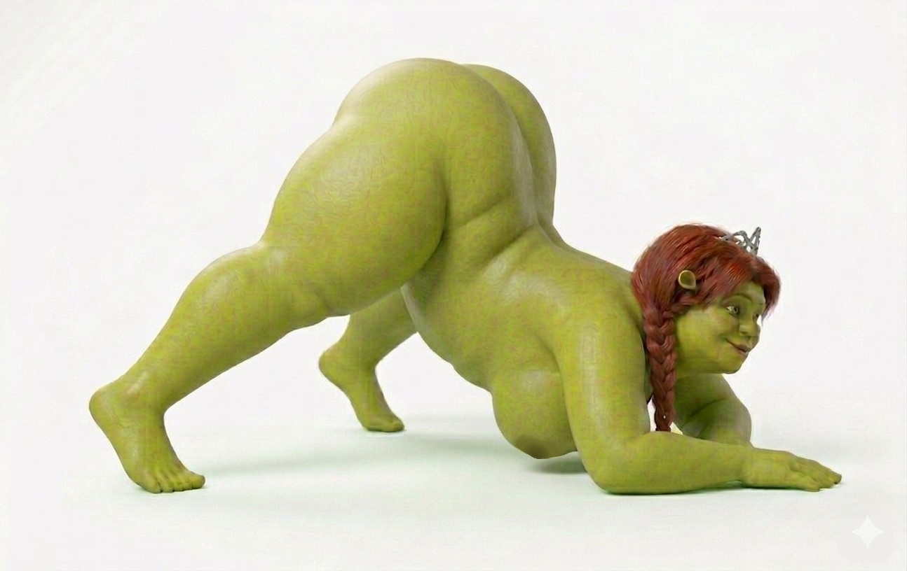 dreamworks, huge ass, ogress fiona, princess fiona, princess fiona (ogre), shrek (film), shrek (series)