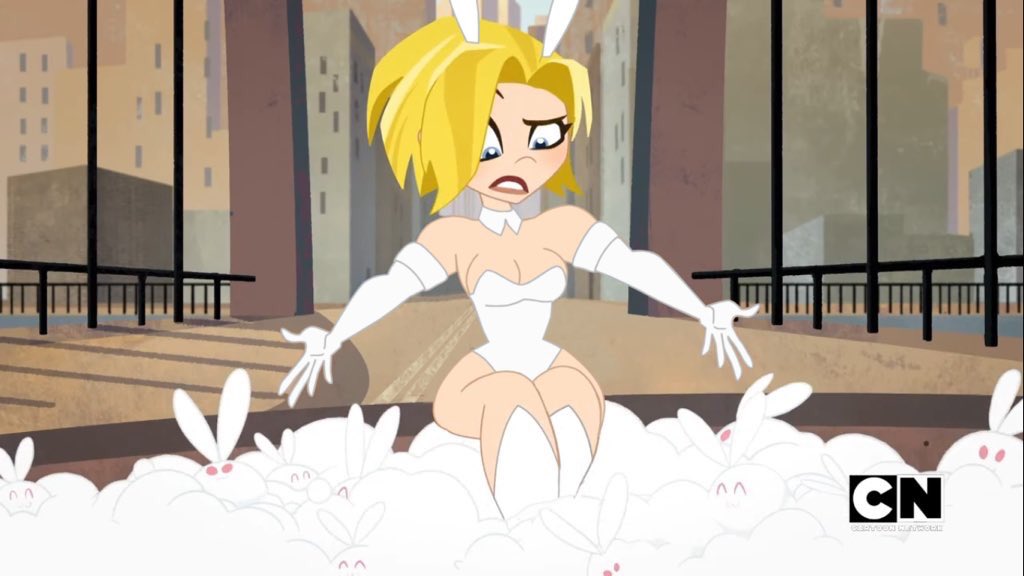1girls, accurate art style, bunny ears, bunny girl, bunnysuit, cleavage, codykins123, curvy, dc, dc comics, dc super hero girls, edit, female, female only, kara danvers, kara danvers (shg), kara zor-el, kryptonian, screenshot, screenshot edit, supergirl, superman (series)