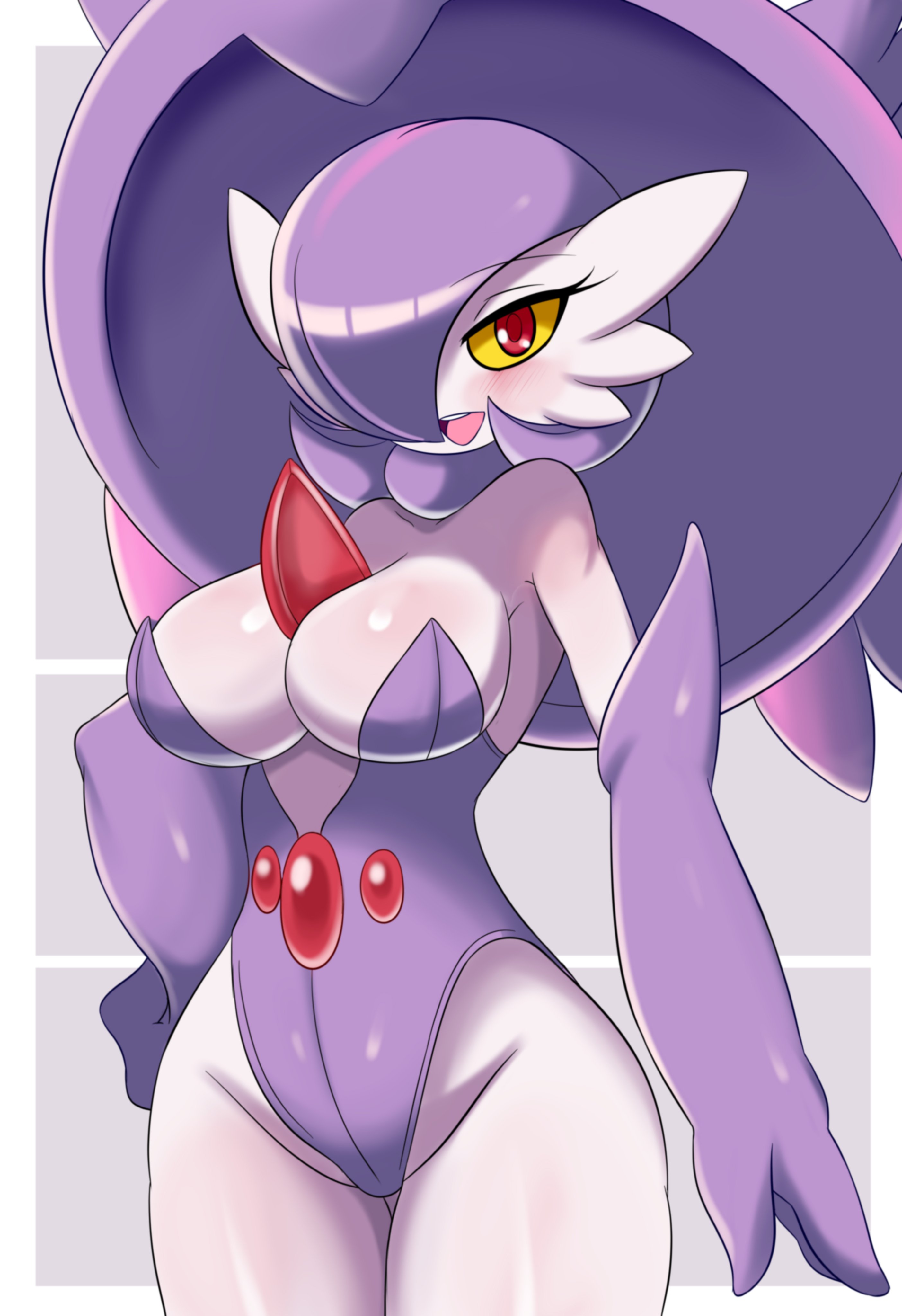 1girls, anthro, cosplay, cosplay gardevoir, female, gardevoir, lucyfercomic, mismagius, mismagius (cosplay), nintendo, pokémon (species), pokemon, pokemon (cosplay), pokemon (species), pokemon dppt, pokemon rse, purple theme, red eyes, solo, solo female, tagme