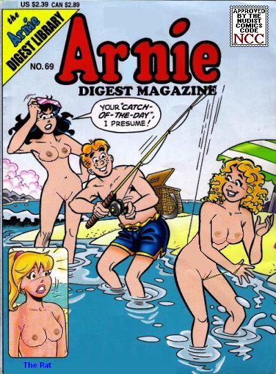 1boy 3girls alias_the_rat archie_andrews archie_comics areolae betty_cooper black_hair blonde_hair breasts curvy erect_nipples female female_with_female femsub fishing large_breasts lost_clothes male male_with_female maledom multiple_girls nipples nude veronica_lodge