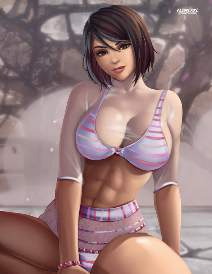 1girls 2020 abs artist_name avatar_legends big_breasts bra breasts cleavage clothing dark-skinned_female dark_skin female female_only female_protagonist flowerxl inuit korra large_breasts panties pixiv questionable see-through see-through_clothing smooth_skin solo the_avatar the_legend_of_korra water_tribe