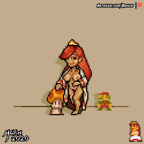 1girls black_eyes breasts crown female female_pubic_hair human human_only long_hair looking_at_viewer mario mario_(series) mayin mushroom naked naked_robe nintendo nipples nude pixel_art princess_peach princess_toadstool pubic_hair red_hair redhead robe smile solo_female sprite sprite_art super_mario_bros. super_mario_bros._(nes) tan-skinned_female tan_skin wide_hips