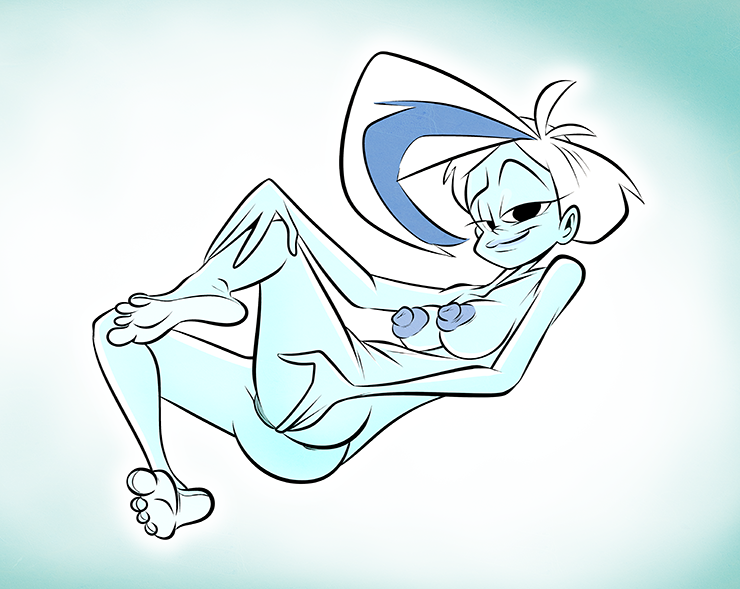 1girls female ghost ghost_girl hanna-barbera monster_girl nipples nude phantasma_phantom scooby-doo scooby-doo_and_the_ghoul_school solo themrock