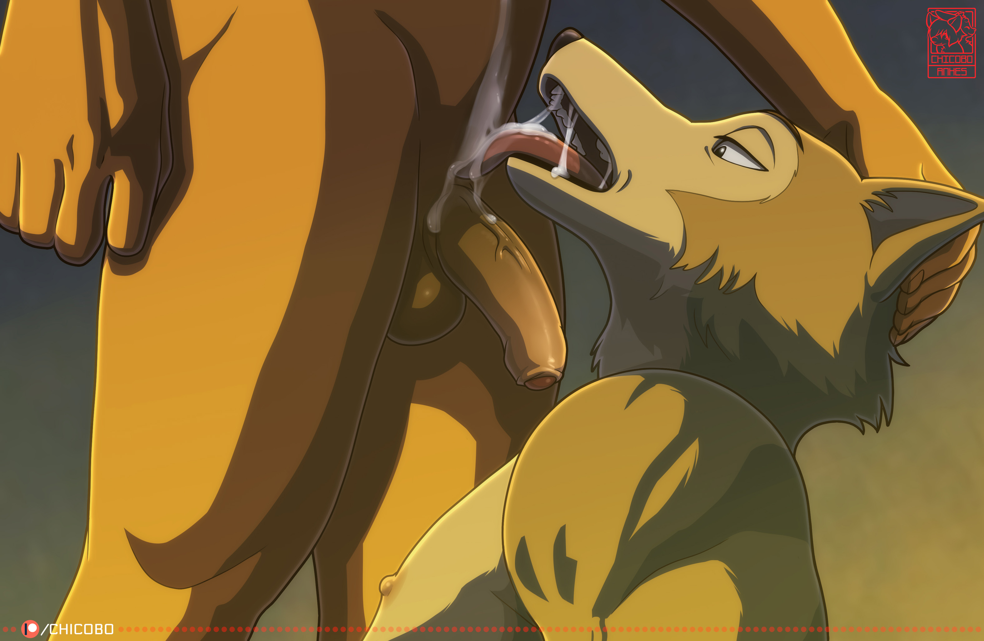 2boys, anhes, beastars, chicobo, cum, cum in mouth, cum inside, deer, duo, foreskin, gay, legoshi (beastars), louis (beastars), male, male only, male/male, muscular, muscular male, nipples, pecs, penis, tongue, uncircumcised, wolf, yaoi