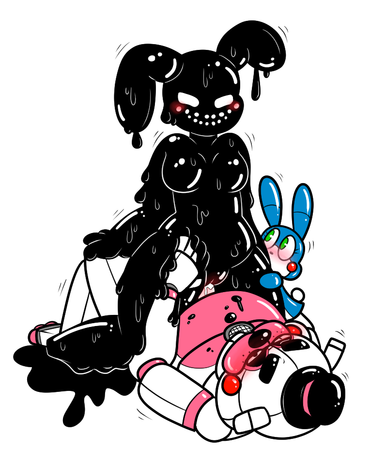 1boy 1girls cowgirl_position female female/male five_nights_at_freddy's five_nights_at_freddy's_2 funtime_freddy_(fnafsl) goo_girl male penetration puppet_bonnie_(fnafsl) rabbit rwqfsfasxc_(five_nights_at_freddy's) sex shadow_bonnie sister_location slime slime_girl straight unnecessaryfansmut