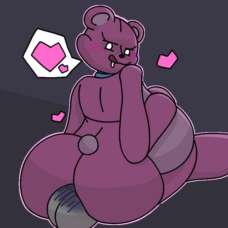 anthro, face in ass, facesitting, looking at partner, looking at viewer, lovedoll toy factory, sitting, sitting on face, tail, teddi (gremlingrounded)