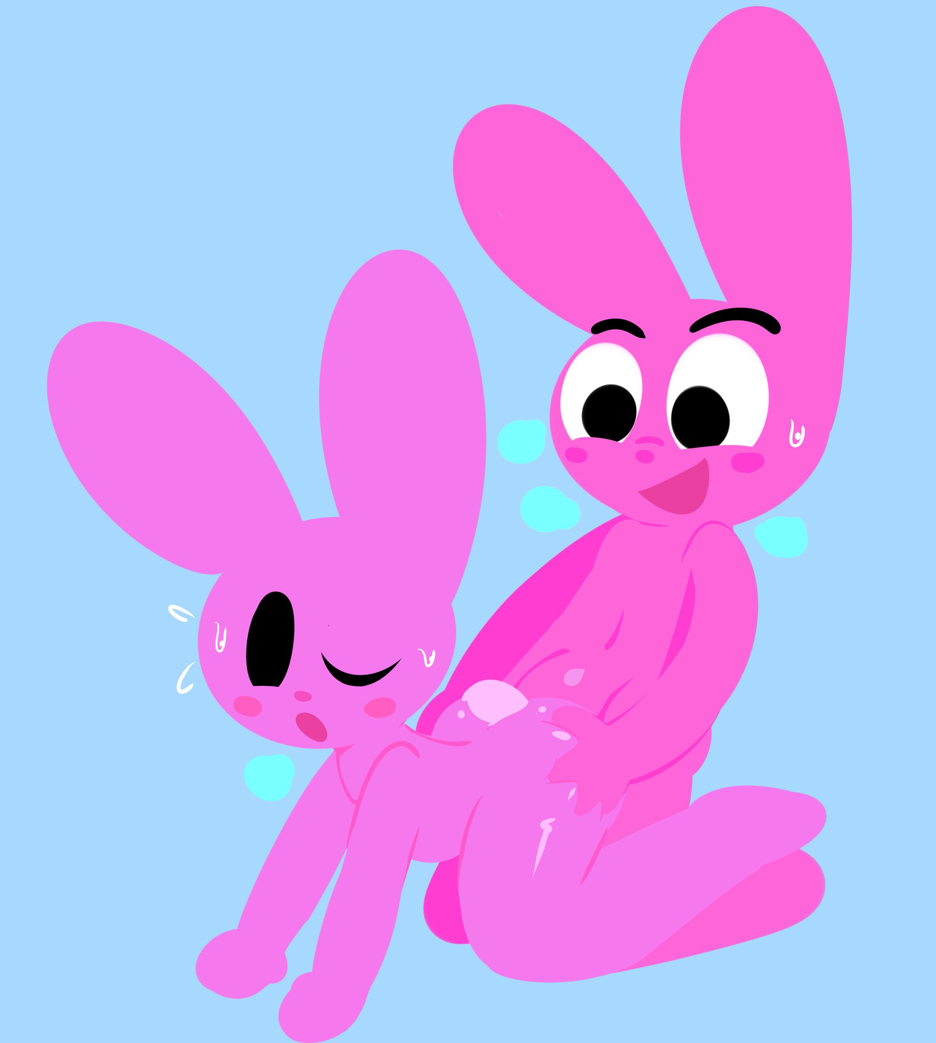 2boys, anthro, doggy style, furry, gay, lagomorph, male, male only, mark m, penetration, rabbit, tagme