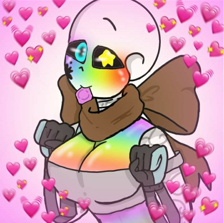 1girls 2d breasts ectobody ectobreasts female female_only female_sans genderswap genderswap_(mtf) heart hearts humanoid ink_sans ink_sans_(fan_character) inktale rainbow_body rule_63 sans sans_au sans_oc slepiya solo tagme undertale_(series) undertale_au undertale_fanfiction