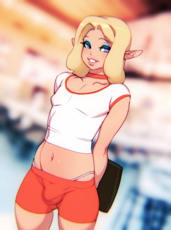 1boy, bulge, doxy, elf, femboy, femboy hooters, girly, male, male only, panties, trap