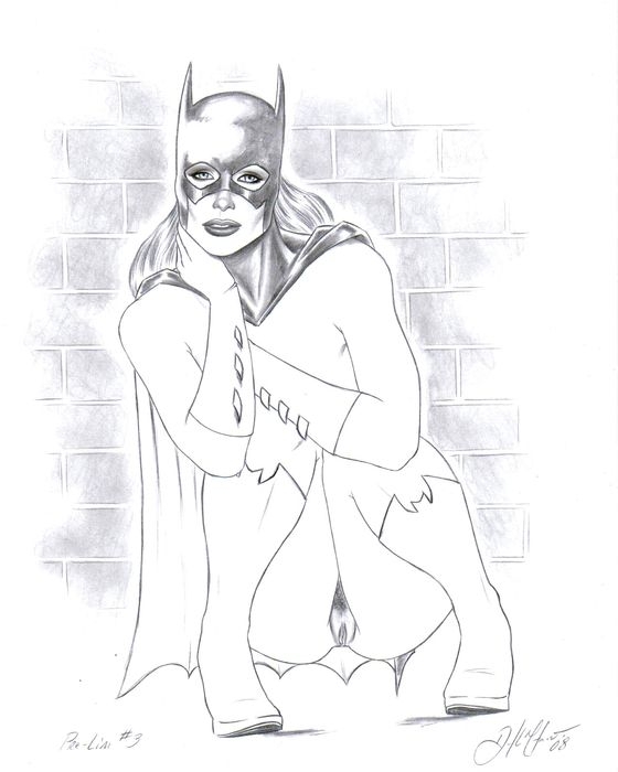 2008 barbara_gordon batgirl batman_(series) dc don_monroe female female_only human monochrome solo tagme