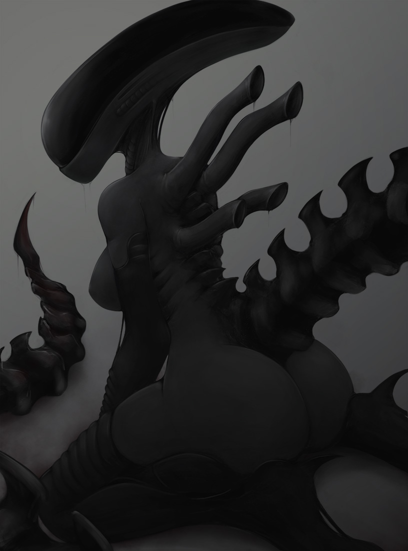 1girls, 2d, alien, alien (franchise), ass, big ass, big breasts, breasts, female, female only, female xenomorph, impracticalart, large breasts, solo, solo female, xenomorph