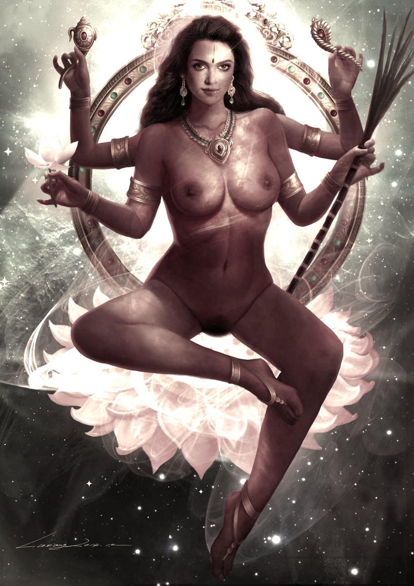 1girls bindi breasts female goddess hindu_mythology lakshmi multi_arm multi_limb mythology solo