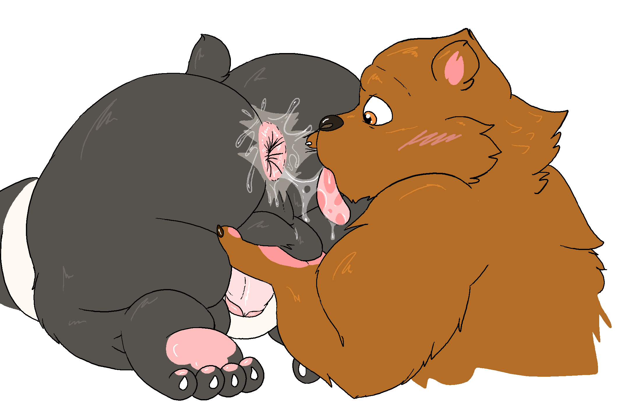 alpha_channel anal anthro anus ass balls big_butt brown_bear cartoon_network drawpile duo genitals giant_panda grizzly_(wbb) grizzly_bear hi_res incest male male/male mammal nood1e oral overweight overweight_male panda_(wbb) penis rimming sex slightly_chubby step-incest stepbrother stepbrothers stepsibling ursid ursine we_bare_bears