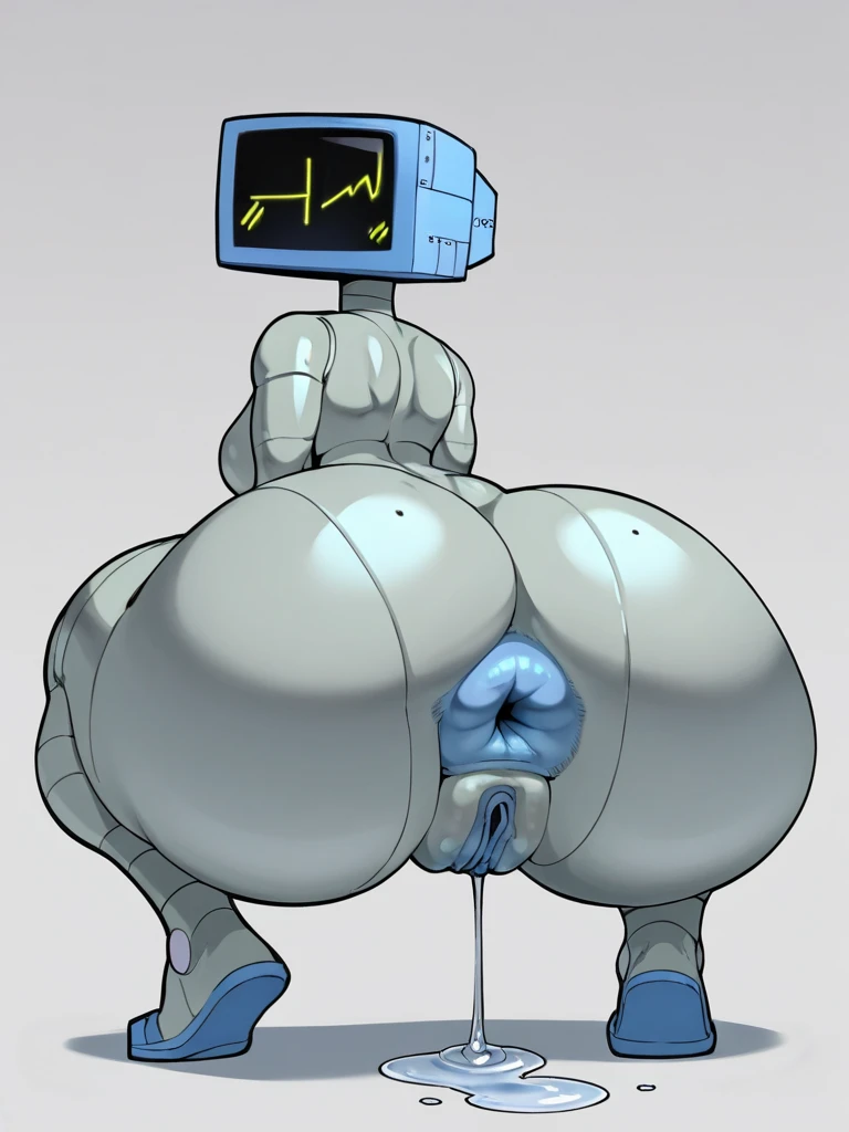 ai_generated anus ass ass_focus big_ass donut_anus huge_ass karen_plankton nickelodeon robot sitting solo spongebob_squarepants