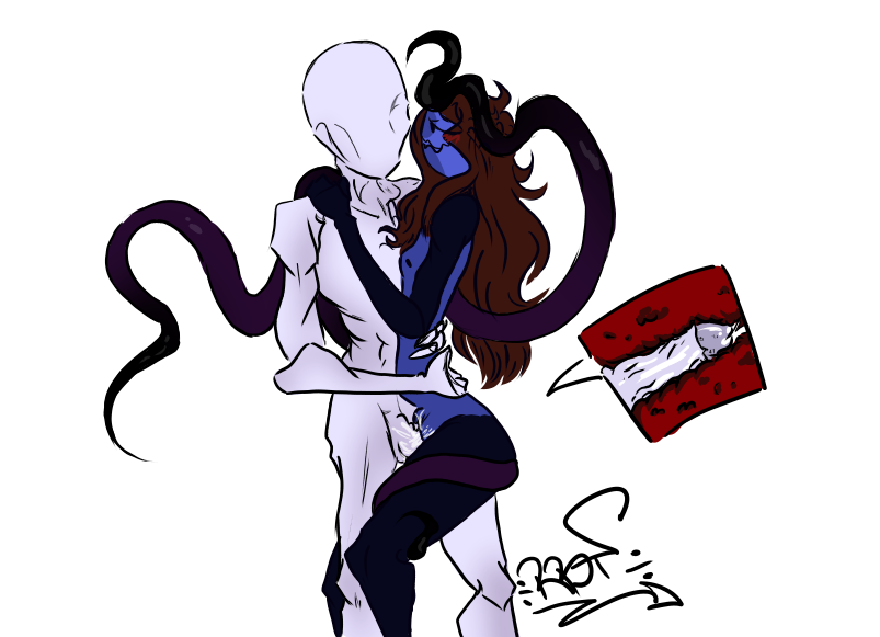 entity excited horny male_dominating_female monster oc oc_x_canon original own_character porn sex slenderman