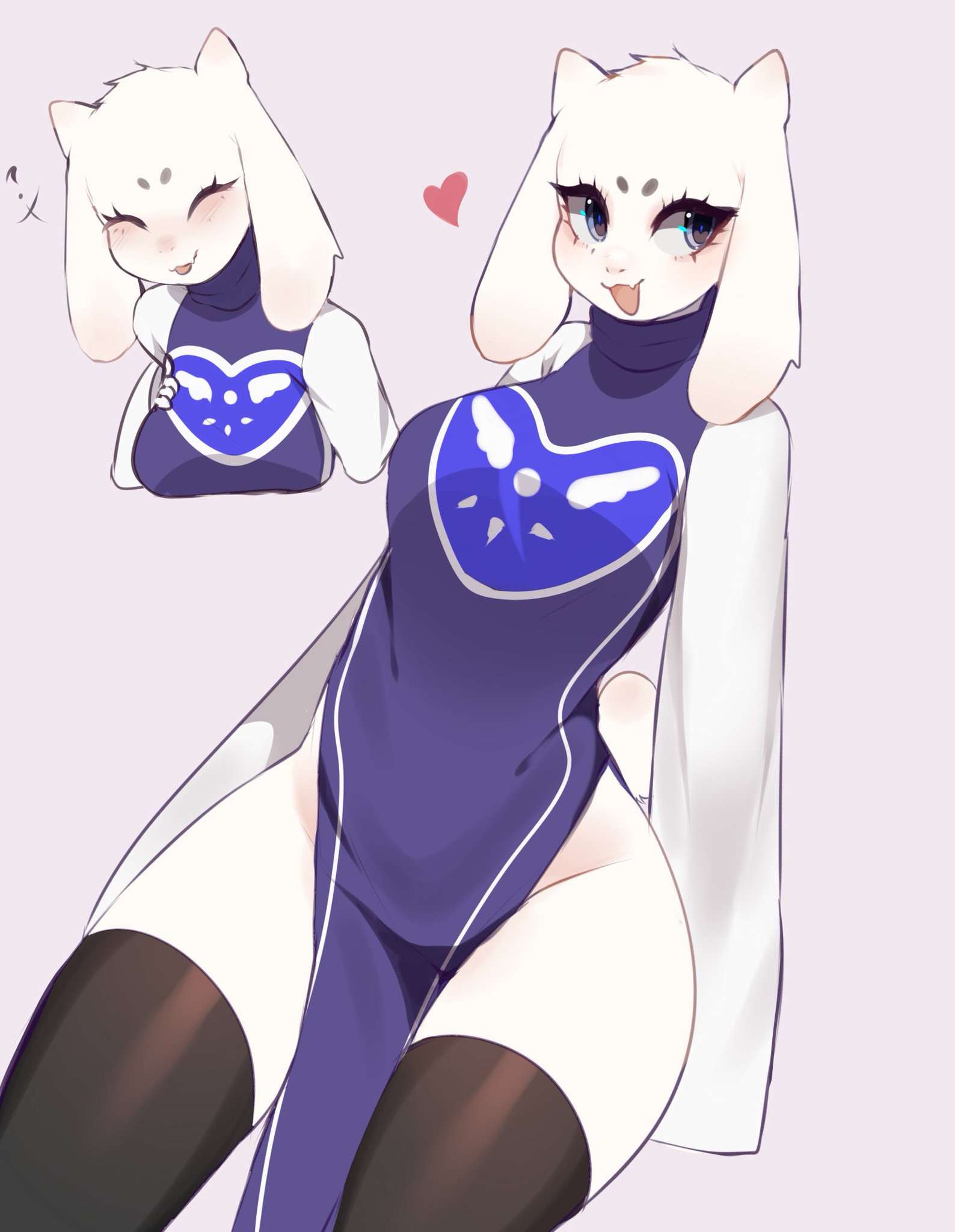 :3, <3, 2d, anthro, ass, big ass, big breasts, blue eyes, blush, breasts, caprine, clothes, cute, female, female focus, fluffy, fluffy ears, fluffy tail, fredek666, fur, furry, furry only, heart, mammal, mostly clothed, pussy, robe, solo, solo female, solo focus, tail, thick thighs, thighhighs, topwear, toriel, undertale