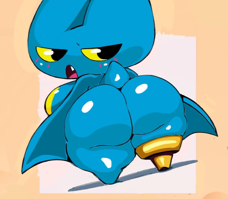 adorabat ass big_ass big_butt blue_body blush cartoon_network looking_back mao_mao:_heroes_of_pure_heart