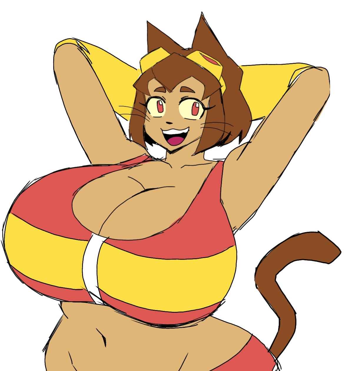 1female, 1females, 1girl, 1girls, breasts bigger than head, female, female only, gameoverse, girl, girl only, kit (gameoverse), momiji (artist), solo, solo female, solo girl, tagme