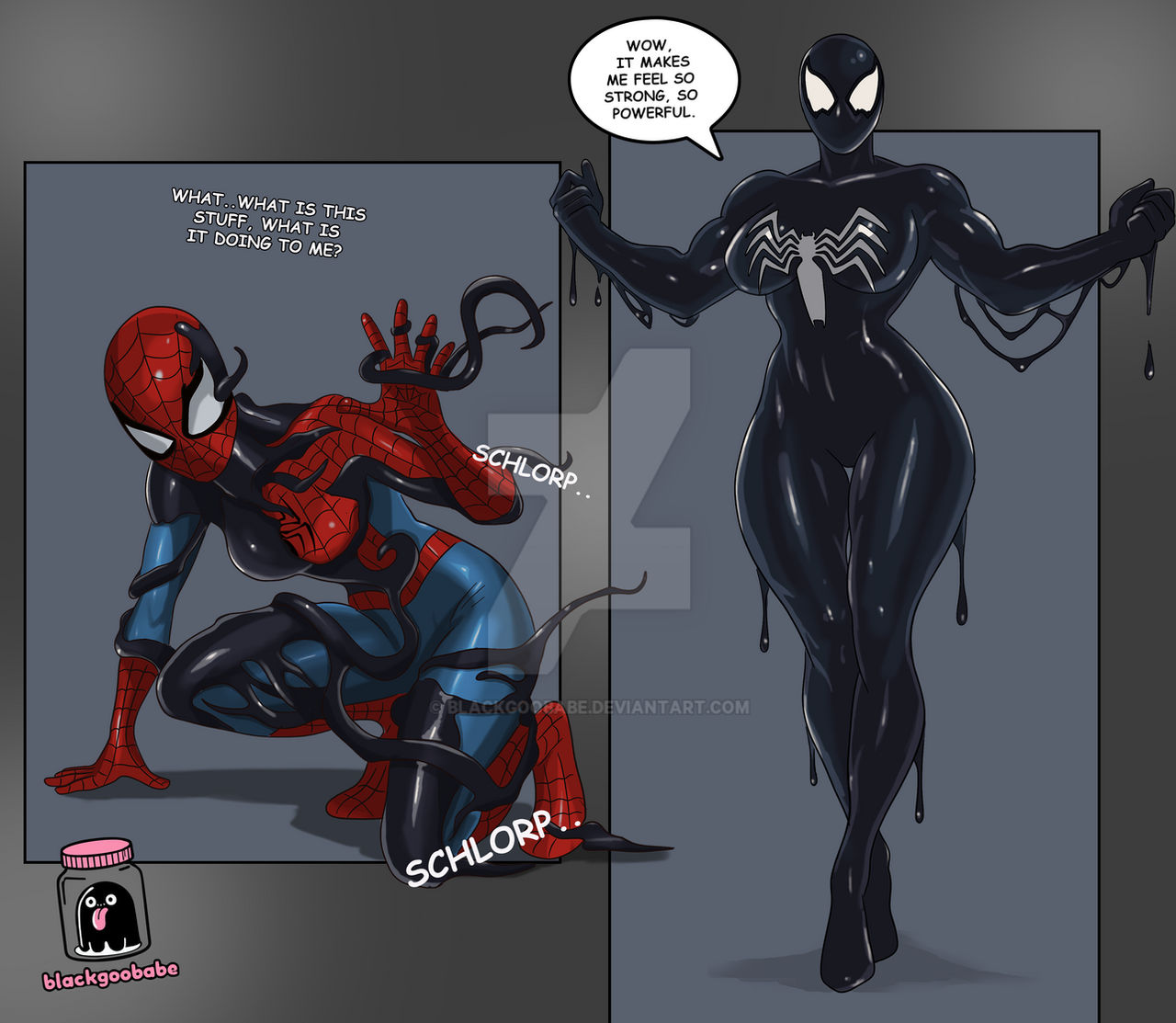1girls, big ass, big breasts, blackgoobabe, breasts, curvaceous, curvy, curvy figure, digital media (artwork), female, hero, heroine, hips, hourglass figure, light skin, light-skinned female, marvel, marvel comics, mature, mature female, slim waist, spider-girl, spider-man (series), superhero, superheroine, symbiote, thick, thick hips, thick legs, thick thighs, thighs, transformation, voluptuous, waist, wide hips
