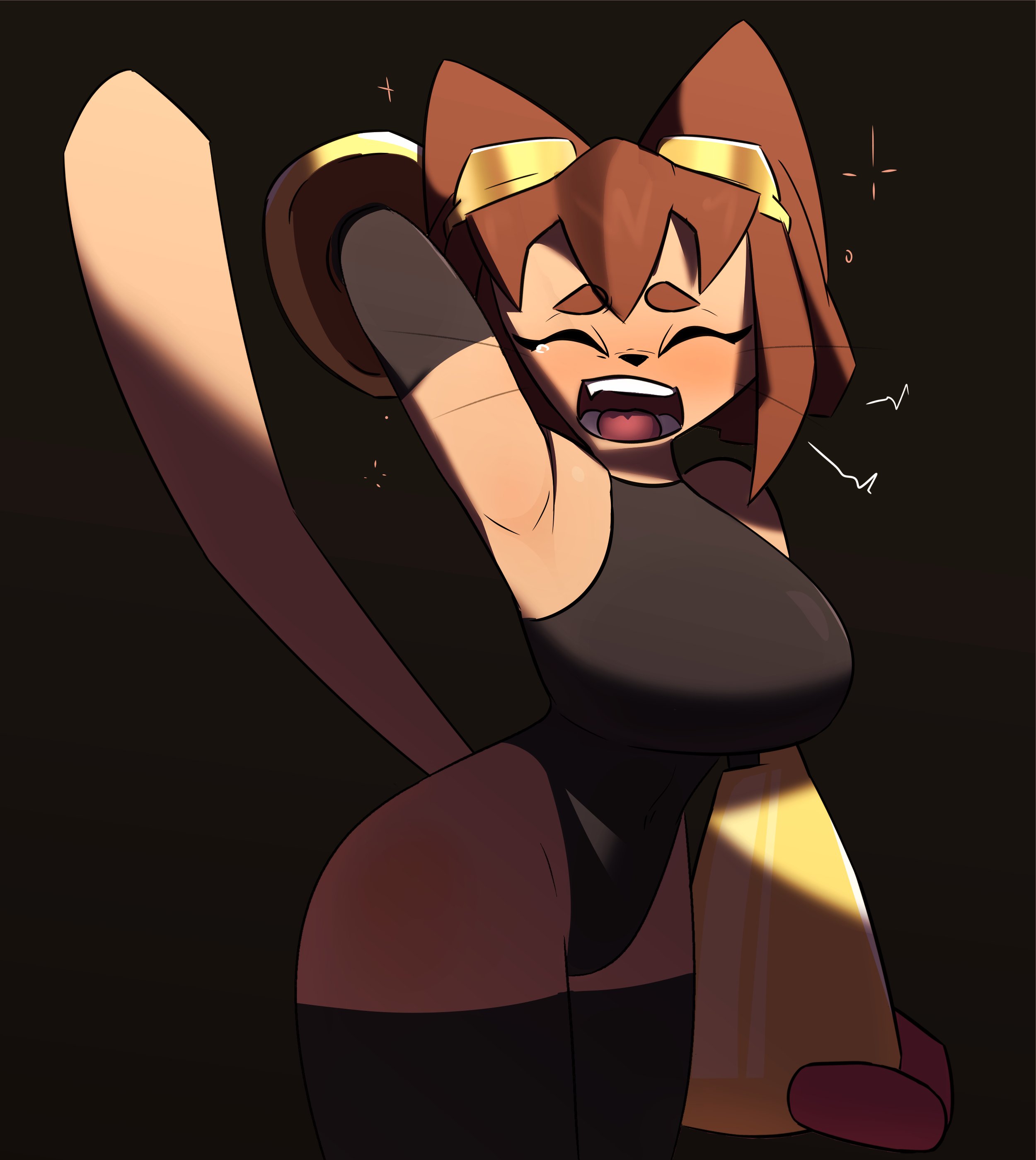 1girls, anthro, ass, big breasts, breasts, female, female focus, gameoverse, huge ass, huge breasts, kit (gameoverse), large ass, large breasts, lawgx, solo, thick thighs, thighs, wide hips