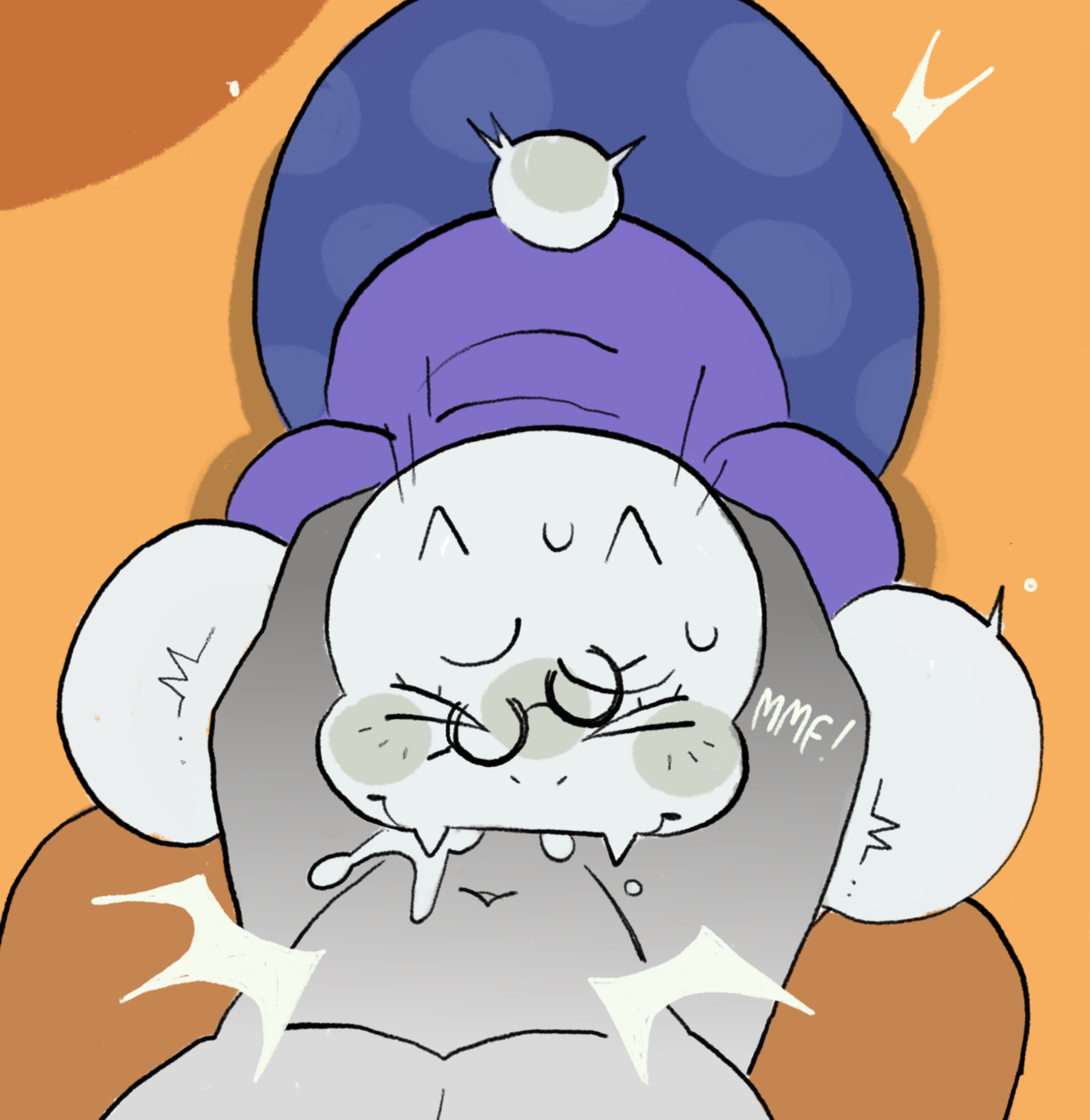 1boy, 1girls, anon, anonymous male, background, blowjob, closed eyes, clothed, clothed female, clothing, cock worship, color, completely nude, cum, cum in mouth, cum overflow, deepthroat, deltarune, dominant male, english text, fellatio, female, female focus, femsub, forced deepthroat, goat, goat girl, goat horns, hetero, indoors, leglock, legs around head, male, maledom, naked, naked male, nude, nude male, oral, real saming, source, straight, submissive female, text, toony, toony face, toriel, toriel (deltarune), toriel (undertale), twitter link, undertale, undertale (series), white fur