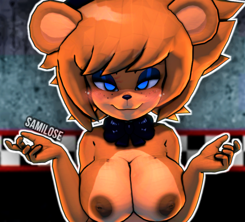 1girls 3d 3d_(artwork) breasts brown_fur brown_hair cally3d clazzey cryptiacurves curvaceous curves curvy_figure fazclaire's_nightclub female five_nights_at_freddy's fnaf freckles freddy_(fnaf) fredina's_nightclub fredina_(cally3d) frenni_(cryptia) frenni_fazclaire furry huge_breasts large_breasts monster monster_girl nipples robot robot_girl samilose scottgames solo solo_female source_filmmaker tagme watermark wide_hips