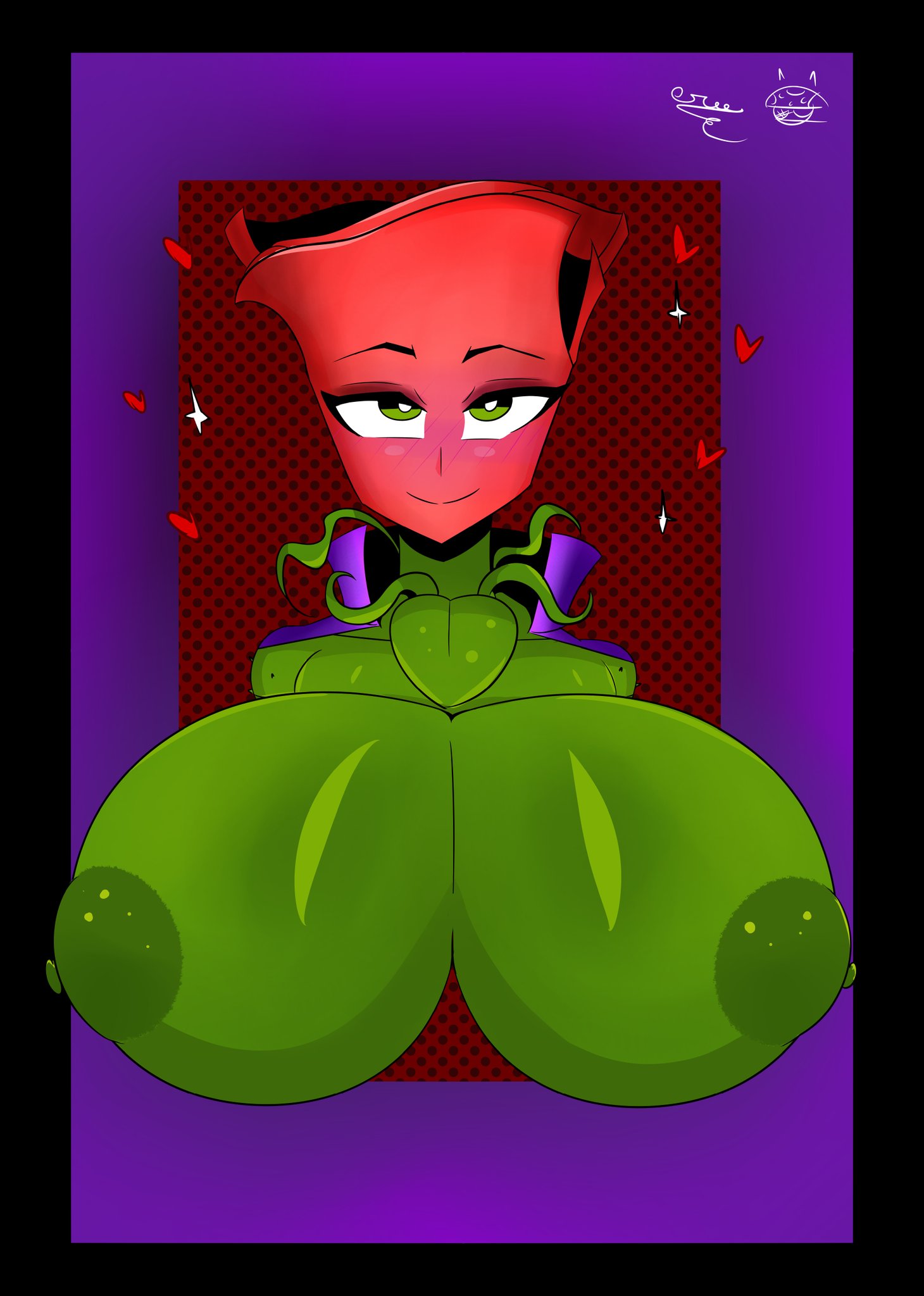 breasts huge_breasts large_breasts plant plant_girl plantie plants_vs_zombies plants_vs_zombies:_garden_warfare rose rose_(pvz) tr_yithaz