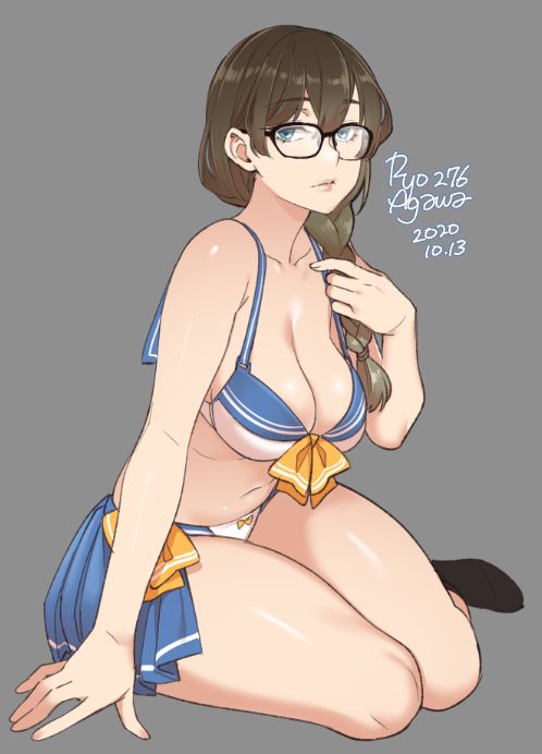 1girls, big breasts, breasts, cleavage, female, female only, large breasts, looking at viewer, ryo agawa, solo