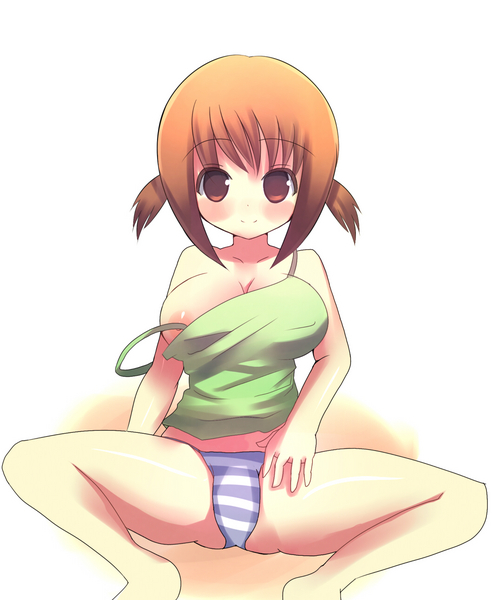 blush breasts cleavage hinako hinako_(issho_ni_training) issho_ni_training panties smile underwear