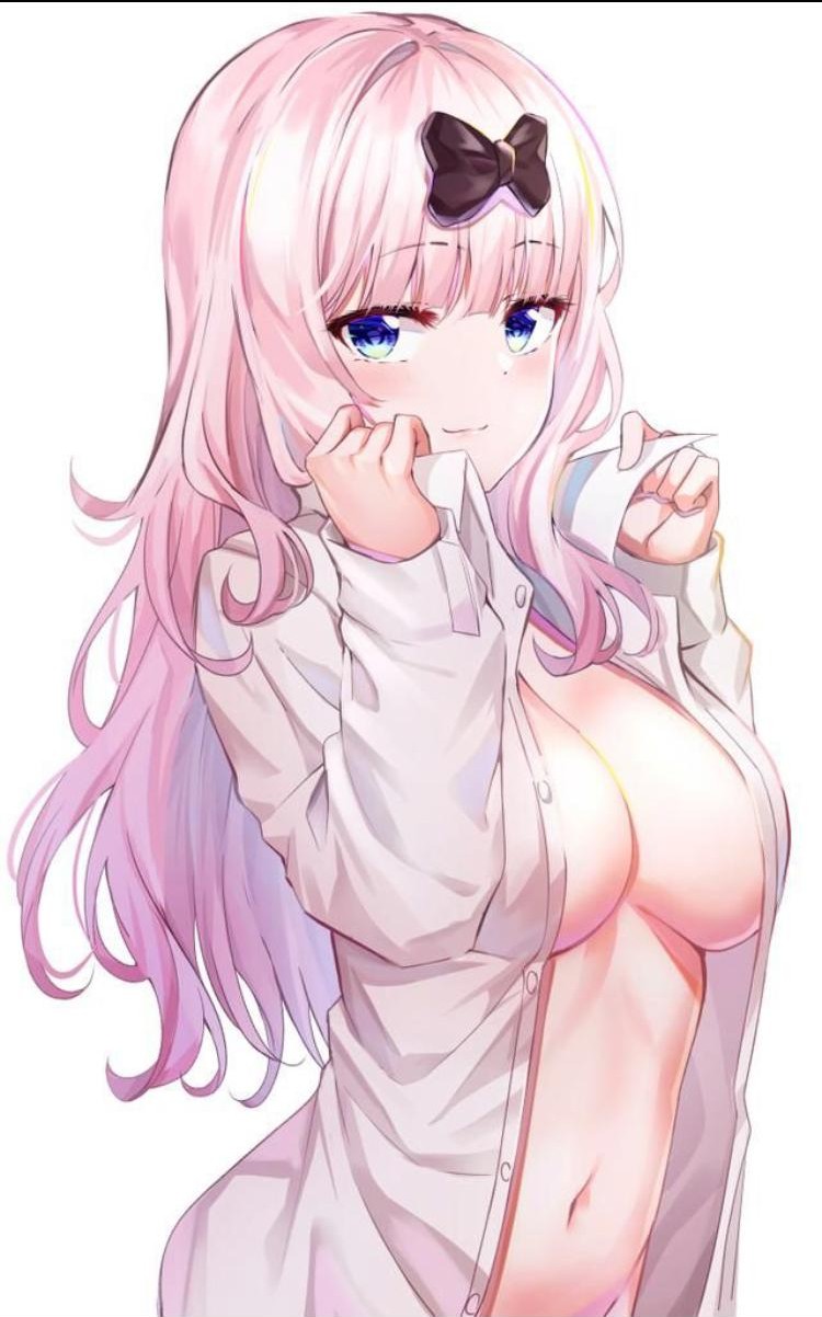 big breasts, breasts, clothed, female, fujiwara chika, kaguya-sama wa kokurasetai ~tensai-tachi no renai zunousen~, pink hair, tagme