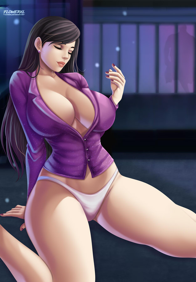1girls, big breasts, breasts, cleavage, dc, dc comics, dcau, female, female only, flowerxl, large breasts, lois lane, lois lane (dcau), no pants, solo, superman (series), superman: the animated series