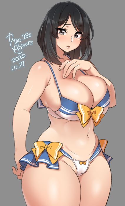 1girls, big breasts, breasts, cleavage, female, female only, large breasts, ryo agawa, solo, thick thighs, wide hips