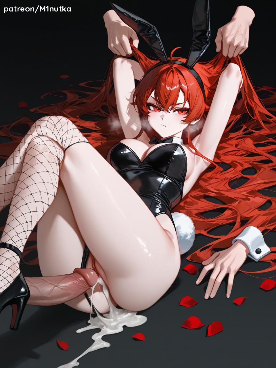 1girl ai_assisted ai_generated big_breasts eris_greyrat minutka mushoku_tensei red_eyes red_hair thick_thighs